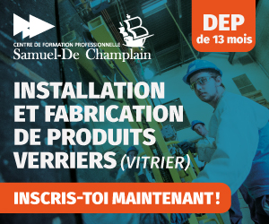 CFP Samuel-De Champlain - Installation et fabrication de produits verriers
