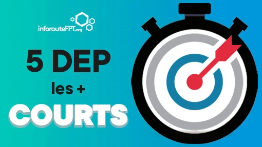 DEP : top 5 des formations les plus courtes