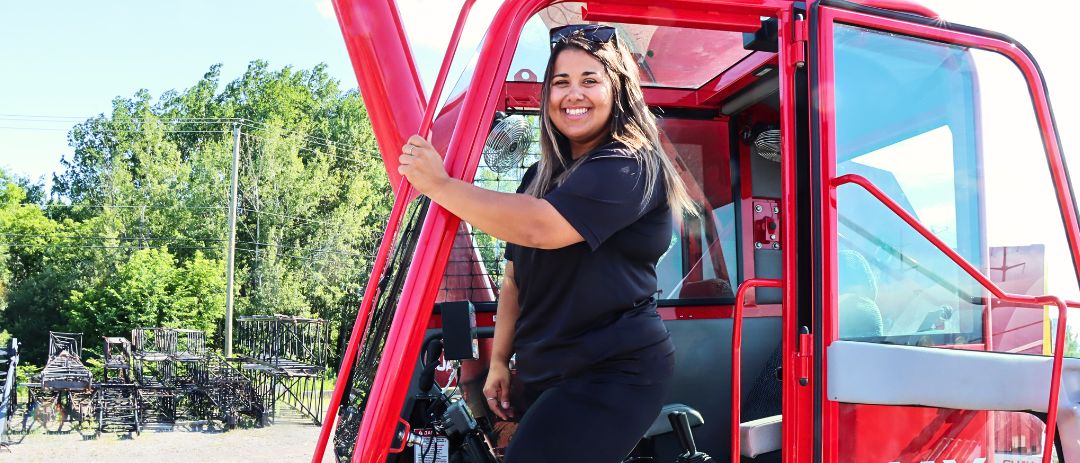 Mélissa Guay: de l’esthétique à la conduite de grues    