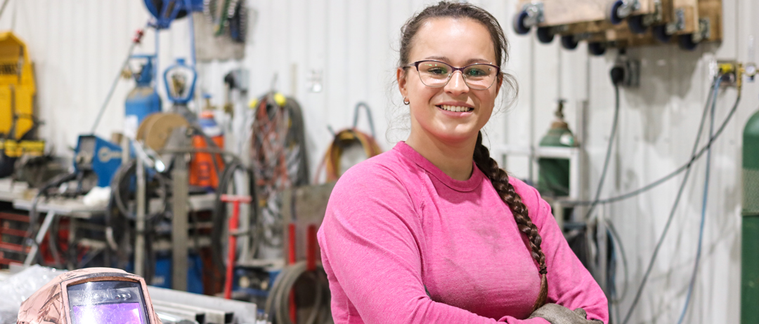 Debby Corriveau, welder-pipefitter, is confident in her choices