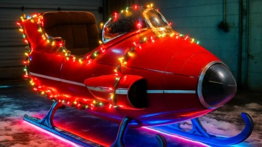 Par qui est construit le traîneau du Père Noël ? 