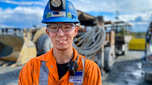 Juliette Gagnon, proud miner