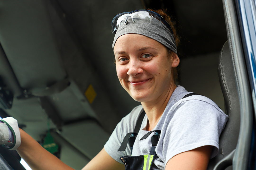 Femme dans les métiers de la construction