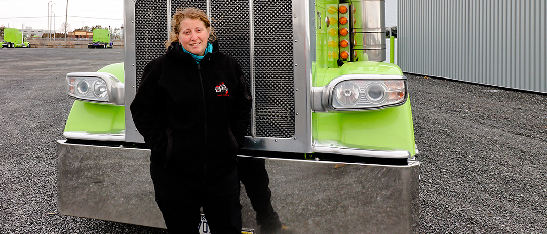 Kathleen Rousseau, le camionnage dans le cœur