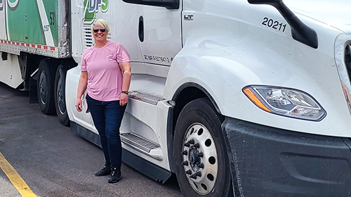 Katie Tremblay, camionneuse à 50 ans